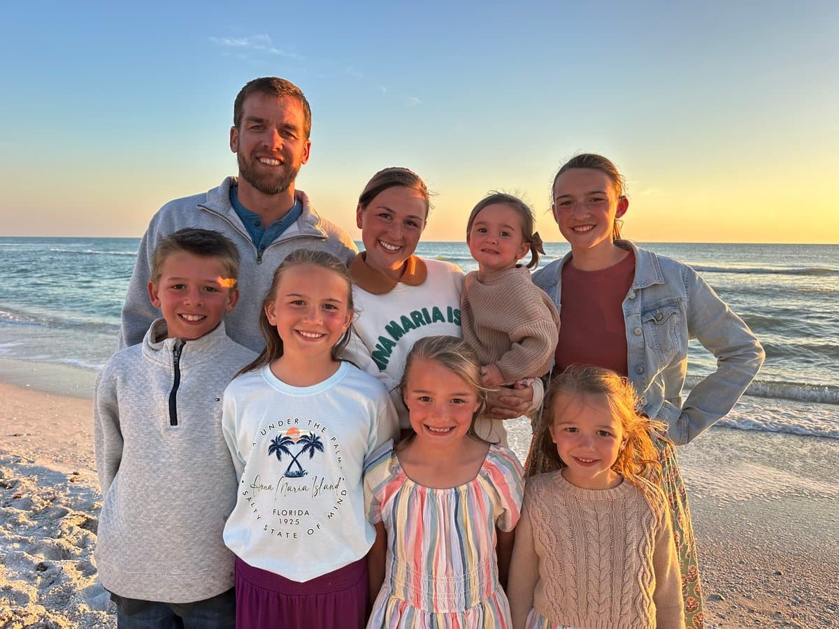 Alex Peters, Owner & Lead Installer at Sequoia Stonescapes, with family