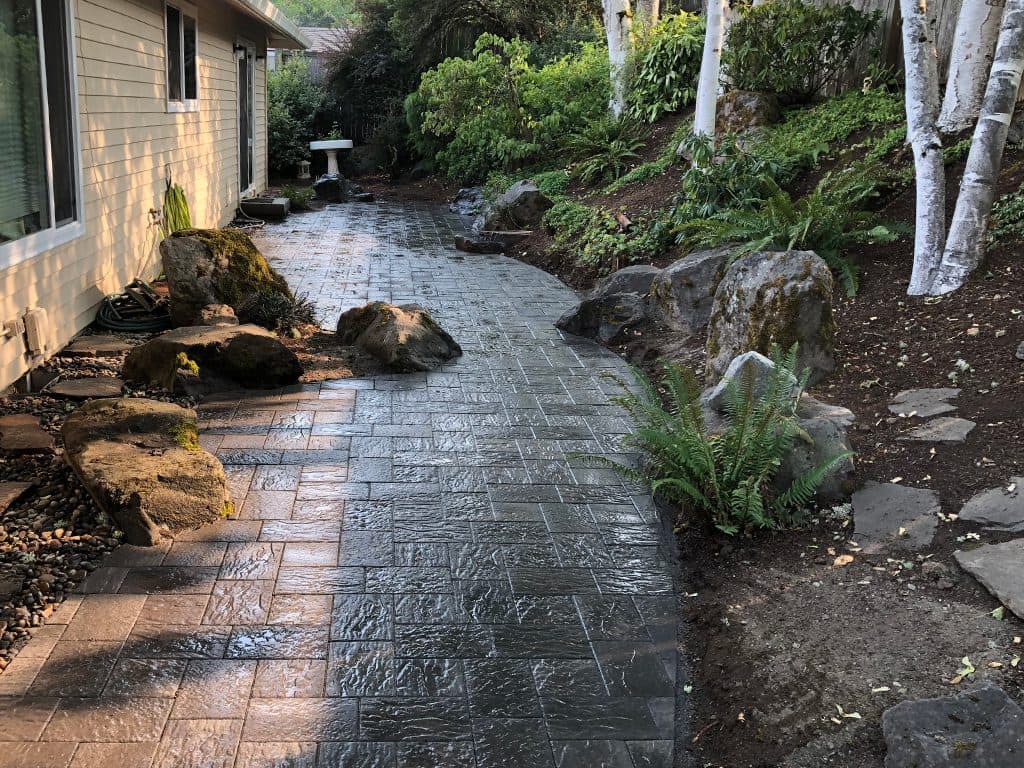 Patios finished result